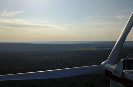 Windpark Grömbach produziert jährlich 16.600 MWh sauberen Strom (Foto: Andre Klebe, Vestas Wind Systems A/S)